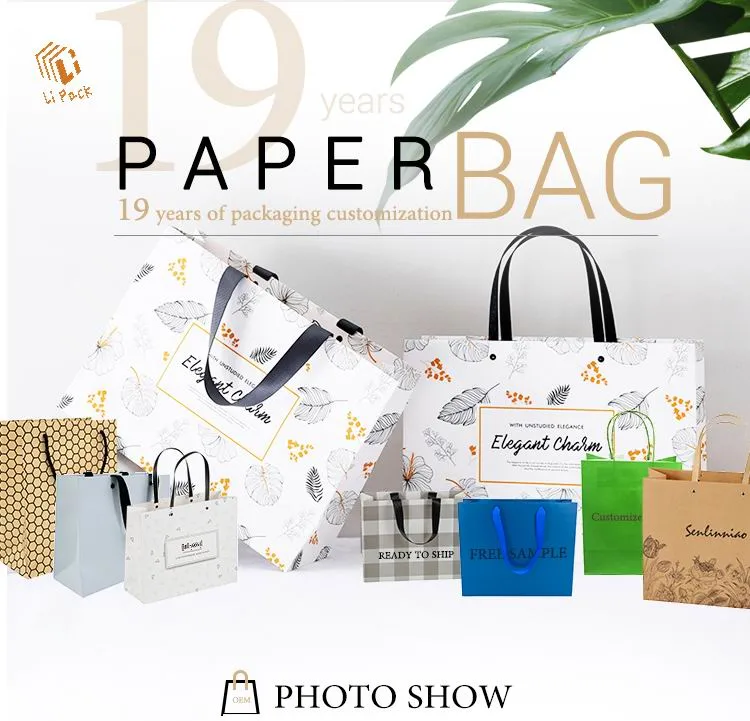 Hot Sale Biodegradable Paper Garment Packaging Bags Wholesale