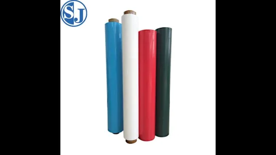 실리콘 코팅 공정에 사용되는 균일한 색상과 우수한 커버리지의 PE 플라스틱 필름