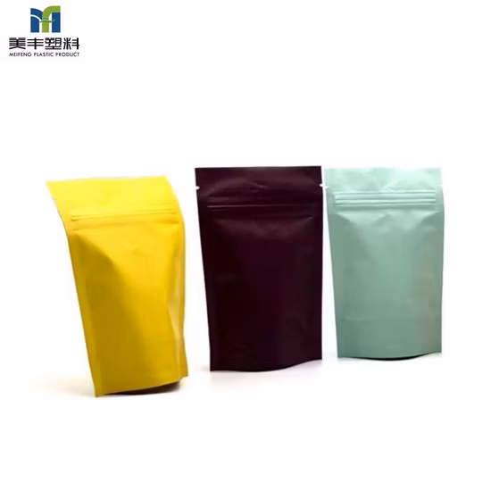 관례에 의하여 인쇄되는 알루미늄 호일은 주머니 Mylar 비닐 봉투 250g 500g 음식 분말 향미료 지퍼 최고 포장 부대를 서 있습니다