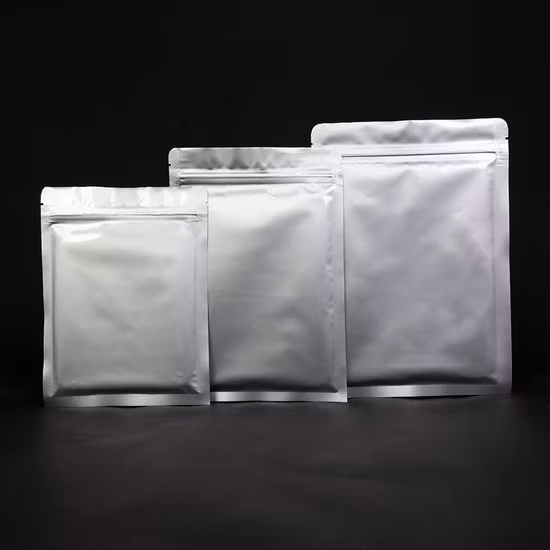 주문 로고 Resealable 지퍼 식품 포장 부대, 은 Mylar 알루미늄 호일 포장 부대